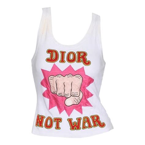 dior not war shirt from self made|Christian Dior by John Galliano Spring/Summer 2005 “Dior Not .